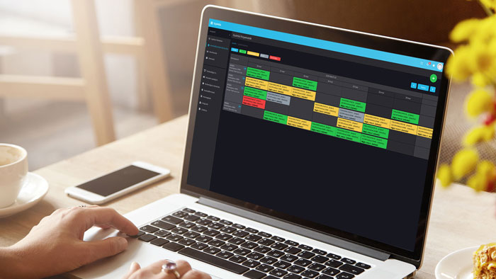 SmartProject on a laptop